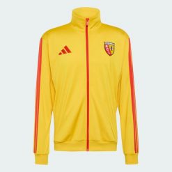 Bluza dresowa RC Lens DNA. Żółte bluzy bez kaptura męskie Adidas, s, z dresówki. Za 329.00 zł.