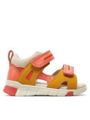 ECCO Sandały Mini Stride Sandal 2S Nb 76114160875 Pomarańczowy. Brązowe sandały dziewczęce ECCO, ze skóry, bez zapięcia. Za 339.99 zł.