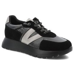 Czarne Sneakersy Vinceza Sportowe Obuwie Damskie. Czarne buty sportowe na co dzień damskie VINCEZA, bez wzorów, trekkingowe. Za 144.99 zł.