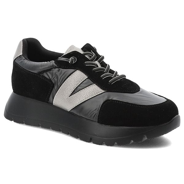 Czarne Sneakersy Vinceza Sportowe Obuwie Damskie. Czarne buty sportowe na co dzień damskie VINCEZA, bez wzorów, trekkingowe. Za 144.99 zł.