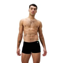 Kąpielówki męskie spodenki kąpielowe Speedo Hyperboom. Czarne kąpielówki męskie Speedo, l, bez wzorów, z materiału, na fitness i siłownię. Za 129.99 zł.