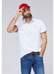Polo Sylt Koszulka polo w kolorze białym rozmiar: 3XL. Białe koszulki polo męskie Polo Sylt, xl, bez wzorów, z bawełny, bez ramiączek. Za 87.81 zł.
