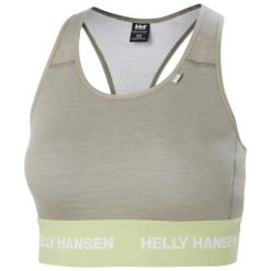 Biustonosz dla kobiet Helly Hansen Lifa Merino Midweight. Szare biustonosze sportowe damskie Helly Hansen, bez wzorów, z wełny. Za 284.00 zł.