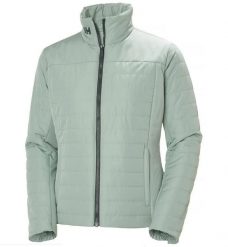 Kurtka ocieplana damska Helly Hansen Crew Insulator Jacket 2.0 - Eucalyptus. Zielone kurtki damskie Helly Hansen, s, bez wzorów, z mikrofibry, bez kaptura. Za 496.25 zł.