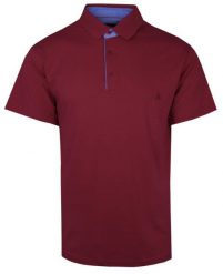 Koszulka POLO, Bordowa Casualowa, Krótki Rękaw, Jednokolorowa, T-shirt -BARTEX. Czerwone koszulki polo męskie Bartex, m, bez wzorów, z bawełny, bez ramiączek. Za 139.00 zł.