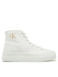 Calvin Klein Jeans Trampki YW0YW01764 Biały. Białe trampki i tenisówki damskie Calvin Klein Jeans, bez wzorów, z jeansu. Za 199.99 zł.