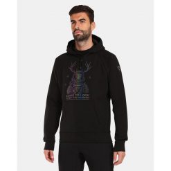 Męska bawełniana bluza z kapturem Kilpi LTD BELLATRIX-M. Czarne bluzy z kapturem męskie Kilpi, m, z bawełny. Za 256.81 zł.