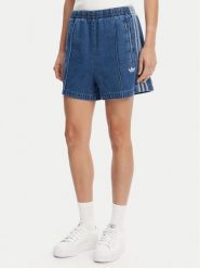 Adidas Szorty jeansowe adicolor Denim Firebird JD2562 Niebieski Loose Fit. Niebieskie szorty damskie Adidas, bez wzorów, z bawełny. Za 209.99 zł.