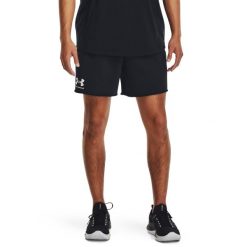 Under Armour RIVAL TERRY 6IN SHORT Spodenki męskie. Czarne szorty męskie Under Armour, l, z materiału, na fitness i siłownię. Za 153.99 zł.