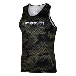 Koszulka sportowa bez rękawów męska Tank top EXTREME HOBBY HAVOC. Czarne t-shirty sportowe męskie EXTREME HOBBY, m, z elastanu, bez ramiączek, na fitness i siłownię. Za 139.00 zł.
