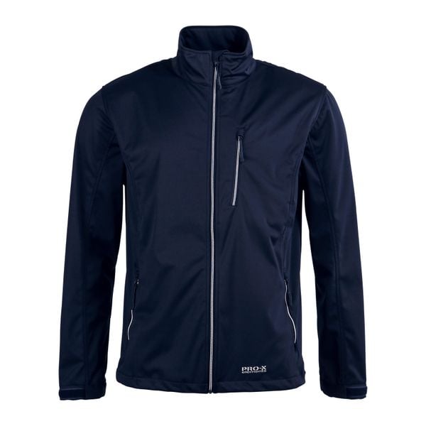 Kurtka softshell Pro-X Elements Dario. Niebieskie kurtki męskie PRO-X ELEMENTS, bez wzorów, z softshellu, bez kaptura. Za 340.50 zł.