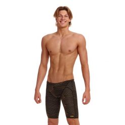Spodenki kąpielówki męskie Funkita Jammery Gold Weaver. Brązowe kąpielówki męskie FUNKY TRUNKS, m, bez wzorów, do pływania. Za 269.37 zł.