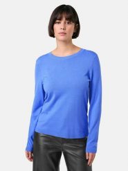 Gerry Weber Sweter w kolorze niebieskim rozmiar: 36. Niebieskie swetry klasyczne damskie Gerry Weber, s, z wiskozy, bez kołnierzyka. Za 92.64 zł.