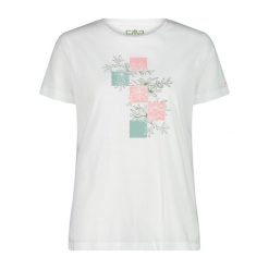 Koszulka damska CMP. Białe t-shirty damskie CMP, xl, bez wzorów, z bawełny, bez kołnierzyka. Za 154.50 zł.