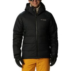 Kurtka narciarska męska Columbia Roaring Fork Down. Czarne kurtki męskie Columbia, m, bez wzorów, z puchu, bez kaptura, narciarskie. Za 1,299.00 zł.