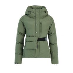 Damska kurtka narciarska Protest Leon. Zielone kurtki damskie Protest, na zimę, bez wzorów, bez kaptura. Za 921.50 zł.