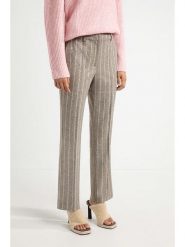 Josephine & Co Spodnie "Abraham" w kolorze biało-brązowym rozmiar: 38. Białe spodnie materiałowe damskie Josephine & Co, bez wzorów, z materiału. Za 274.75 zł.