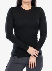 Bluza termoaktywna damska Sensor Merino DF Tee L/S. Czarne bluzy bez kaptura damskie Sensor, l, z materiału. Za 285.99 zł.