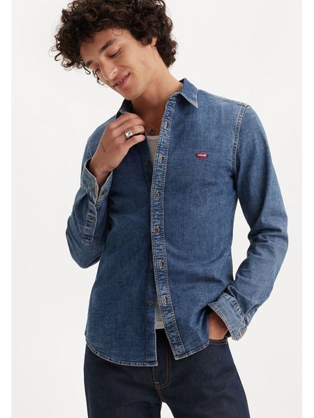Levi's Koszula dżinsowa w kolorze granatowym rozmiar: XXL. Niebieskie koszule męskie Levi's, s, bez wzorów, bez kołnierzyka, bez ramiączek. Za 128.55 zł.