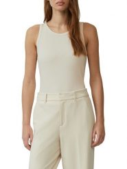 S.Oliver Top w kolorze beżowym rozmiar: 44. Brązowe topy damskie S.Oliver, s, bez wzorów, bez kołnierzyka. Za 60.88 zł.