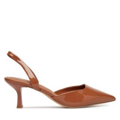 Szpilki Aldo. Brązowe szpilki Aldo, bez wzorów, bez obcasa. Za 359.99 zł.