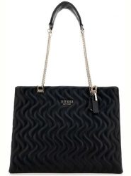 Guess Torebka w kolorze czarnym - 38 x 29 x 11 cm rozmiar: onesize. Czarne torebki klasyczne damskie Guess, z aplikacjami, z materiału, bez dodatków. Za 430.46 zł.