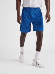 Spodenki piłkarskie męskie Hummel Core XK Poly Shorts. Niebieskie szorty męskie HUMMEL, z poliamidu, bez kołnierzyka. Za 41.00 zł.