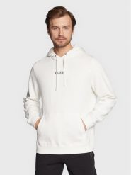 Guess Bluza M2BQ50 K9YH1 Biały Regular Fit. Białe bluzy bez kaptura męskie Guess, m, z bawełny. Za 189.99 zł.