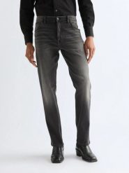 MESKIE SPODNIE WRANGLER TEXAS RAVEN ASH 112377805. Spodnie materiałowe męskie Wrangler, bez wzorów, z jeansu. Za 189.99 zł.