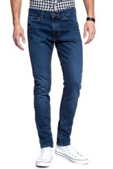 WRANGLER SPODNIE MĘSKIE BRYSON FAST RACE W14XP373A 112126726. Niebieskie spodnie materiałowe męskie Wrangler, bez wzorów, z jeansu. W wyprzedaży za 119.99 zł.