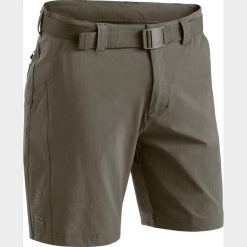 Szorty Maier Sports Nil. Brązowe szorty męskie Maier Sports, z materiału, bez kołnierzyka. Za 364.50 zł.