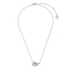 Naszyjnik Guess. Szare naszyjniki damskie Guess, srebrne. Za 273.99 zł.