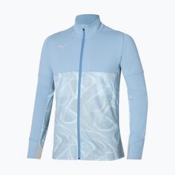 Kurtka męska Mizuno Paris Athlete Hybrid Warm Up. Niebieskie kurtki treningowe męskie Mizuno, m, bez wzorów, do biegania. Za 569.99 zł.