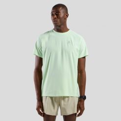 Koszulka męska Odlo ZEROWEIGHT CHILL-TEC T-shirt. Zielone t-shirty męskie Odlo, m, bez wzorów, bez kołnierzyka. Za 269.99 zł.