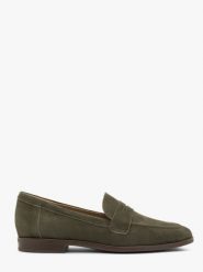 Zielone minimalistyczne mokasyny damskie. Zielone mokasyny damskie Ryłko, ze skóry. Za 379.99 zł.