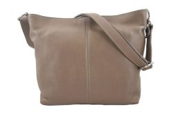 Listonoszka skórzana BARBERINI'S c. beżowa 12-9. Brązowe shopper bag damskie Barberinis, bez wzorów, ze skóry, duże, bez dodatków. Za 199.99 zł.