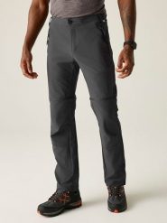 Regatta Spodnie trekkingowe Zipp-Off "Mountain" w kolorze antracytowym rozmiar: 52. Czarne spodnie sportowe męskie Regatta. Za 186.19 zł.