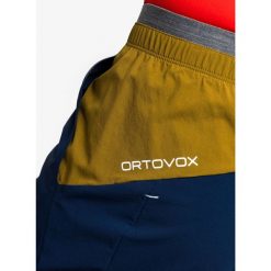 Spodenki turystyczne męskie Ortovox Piz Selva Shorts. Niebieskie szorty męskie ORTOVOX, bez kołnierzyka. Za 350.99 zł.