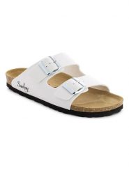 Sunbay Klapki "Trefle" w kolorze białym rozmiar: 37. Białe klapki damskie Sunbay, bez wzorów, bez obcasa. Za 158.95 zł.