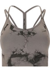 Bezszwowy biustonosz dla kobiet Athlecia Theresa Tie Dye. Czarne biustonosze sportowe damskie Athlecia, bez wzorów, z elastanu. Za 132.50 zł.
