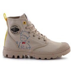 Buty Palladium Pampa-Petit Prince 74449-286-M beżowy. Brązowe buty sportowe na co dzień męskie z gumy, bez zapięcia. Za 667.75 zł.