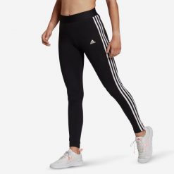 Legginsy 3S Fitness Adidas czarne. Czarne legginsy damskie Adidas, s, bez wzorów, z bawełny. Za 89.99 zł.
