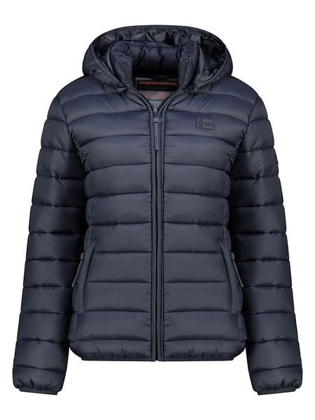 Geographical Norway Kurtka pikowana "Atichoko" w kolorze granatowym rozmiar: L. Niebieskie kurtki damskie Geographical Norway, l, bez wzorów, bez kaptura. Za 140.20 zł.