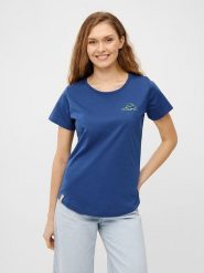 Derbe Koszulka w kolorze granatowym rozmiar: S. Niebieskie bluzki damskie Derbe, s, bez wzorów, z bawełny, bez kołnierzyka. Za 91.99 zł.