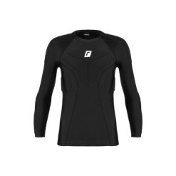 Koszulka kompresyjna z długim rękawem Reusch Padded. Czarne bluzki damskie REUSCH, xl, bez wzorów, sportowe, bez kołnierzyka, bez ramiączek. W wyprzedaży za 315.10 zł.