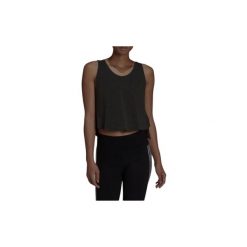 Koszulka treningowa damska Adidas Studio. Czarne bluzki sportowe damskie Adidas, s, bez wzorów, bez ramiączek. Za 102.00 zł.
