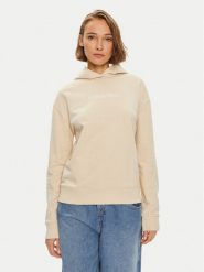 Calvin Klein Bluza Hero Logo K20K205449 Beżowy Regular Fit. Brązowe bluzy bez kaptura damskie CALVIN KLEIN, s, z bawełny. Za 279.99 zł.