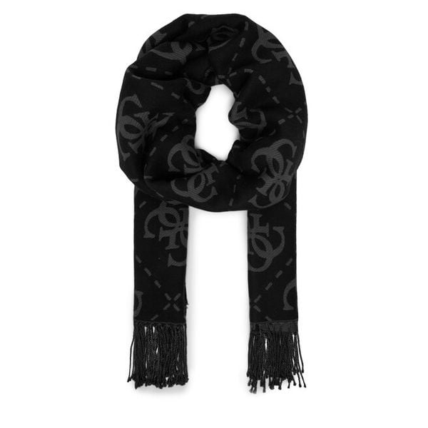 Szalik Guess. Czarne szaliki i kominy damskie Guess, z aplikacjami. Za 199.99 zł.