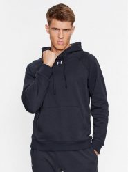 Under Armour Bluza Ua Rival Fleece Hoodie 1379757 Czarny Loose Fit. Czarne bluzy bez kaptura męskie Under Armour, m, z bawełny. Za 239.99 zł.