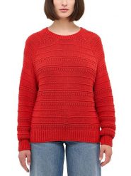 Mustang Sweter w kolorze czerwonym rozmiar: XL. Czerwone swetry klasyczne damskie Mustang, xl, ze splotem, bez kołnierzyka. Za 182.95 zł.